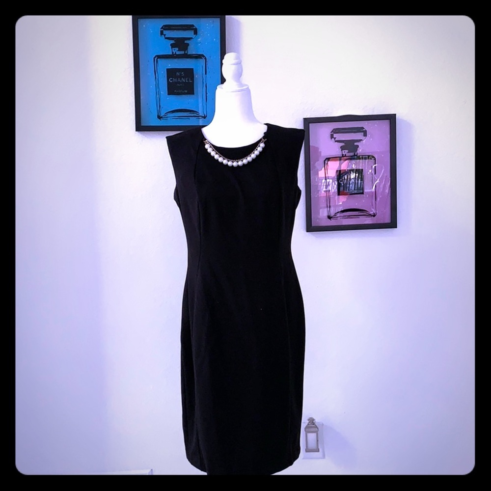 Calvin Klein Black pearled dress